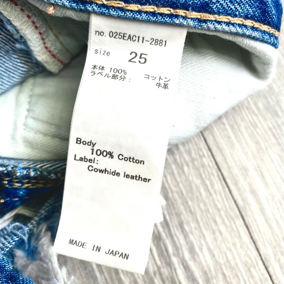 EUC MOUSSY VINTAGE HOWA CUT OFF SHORTS DISTRESSED CALUMET BUTTONFLY SIZE 25 or 1 - Picture 11 of 13